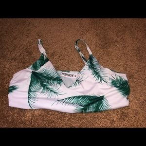 Tropical palm cami bralette